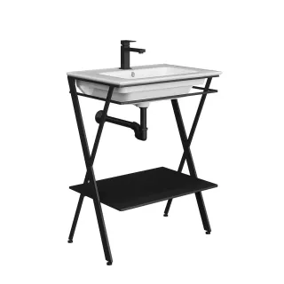 Металлическая структура-консоль Kerama Marazzi Piano Next PIA.N.75\BLK 75 см чёрный матовый